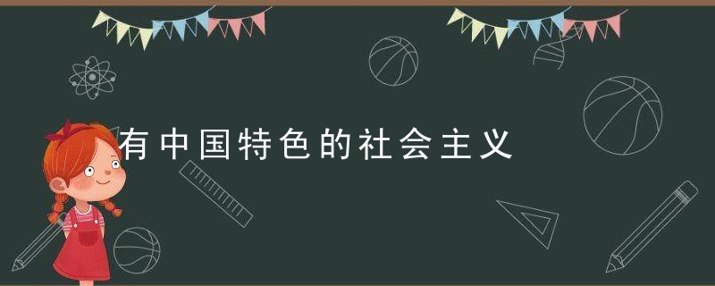 有中国特色的社会主义是什么意思